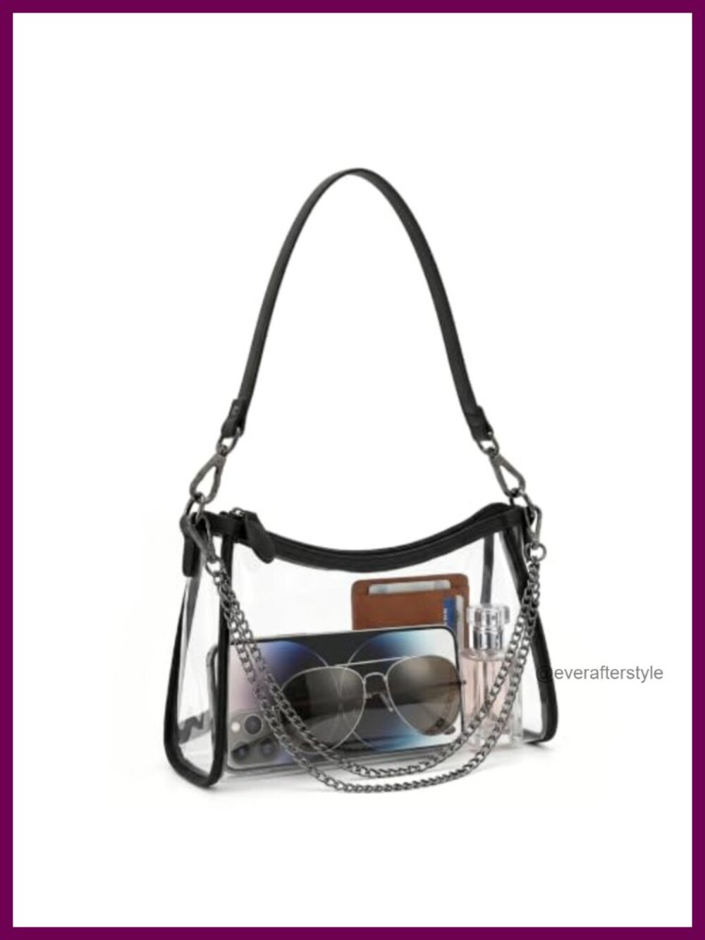 TPU Crossbody Bag Mini Stadium Approved Clear Purse